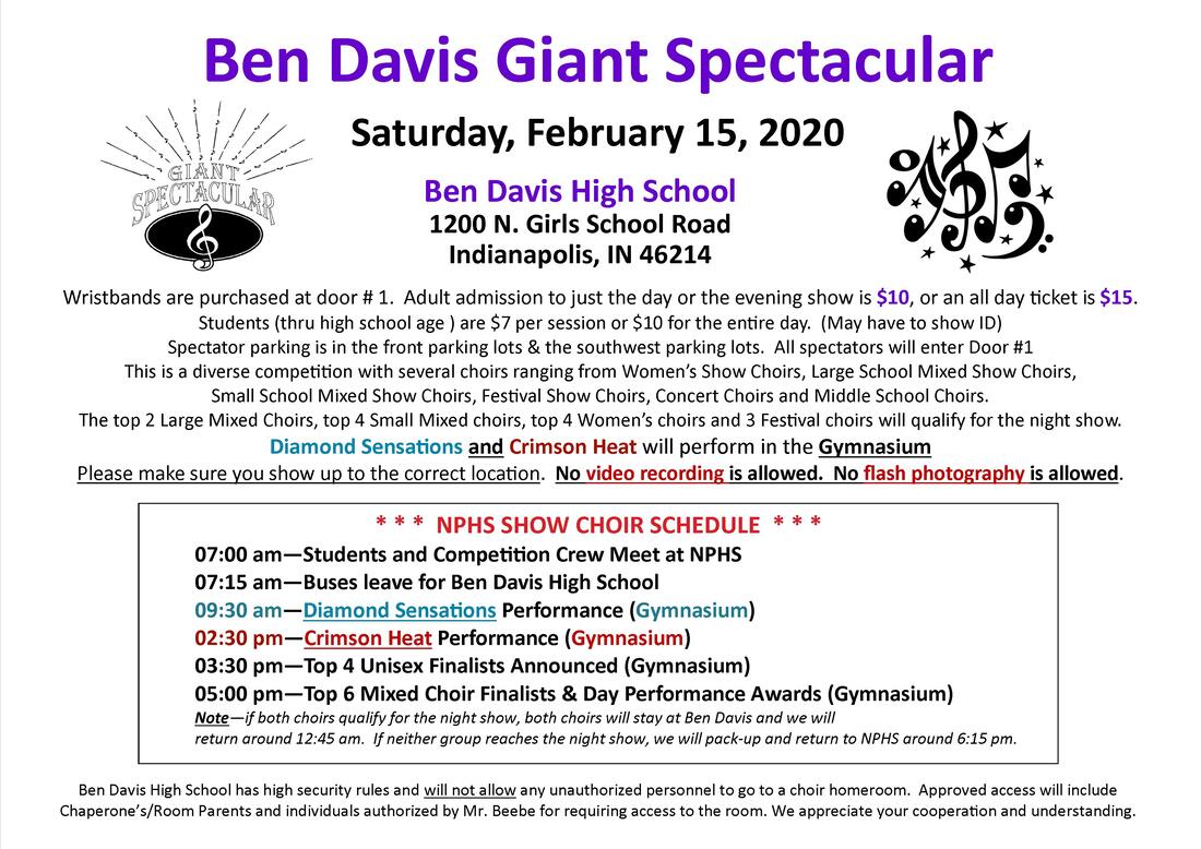 Ben Davis High School, Giant Spectacular 2020 NPHS Choral Department